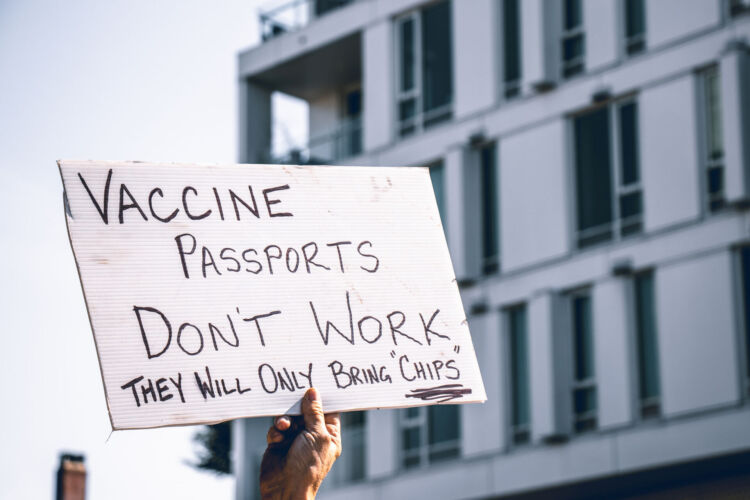 ‘Vaccine Passports Don’t Work They Only Bring Micro Chips’